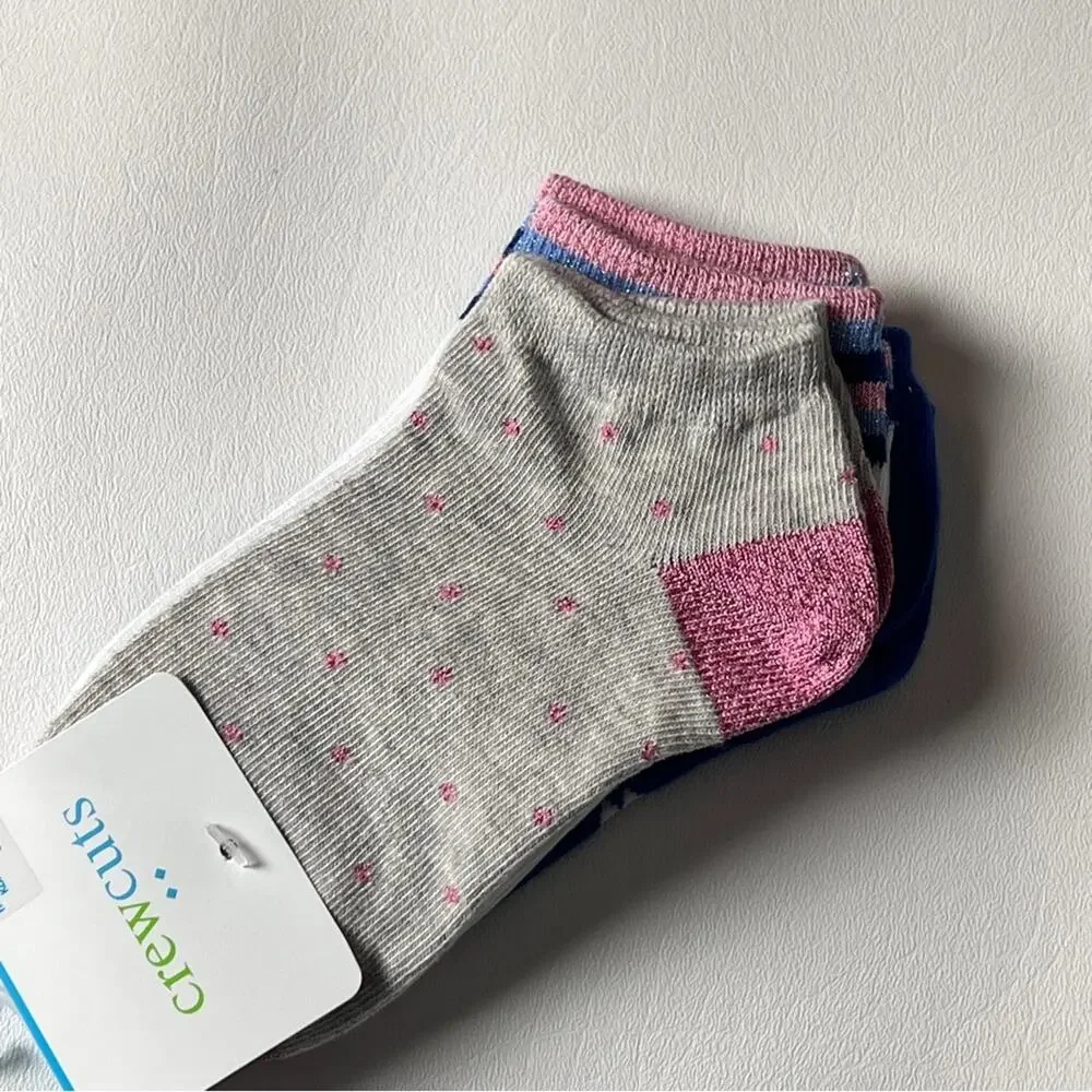 Crewcuts Girl’s Multi-pack Design Socks Sz M NWT